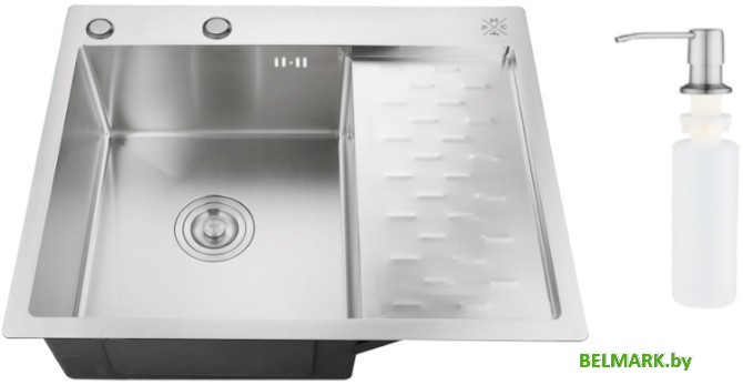 Кухонная мойка РМС MRK-6350L (с дозатором) - фото