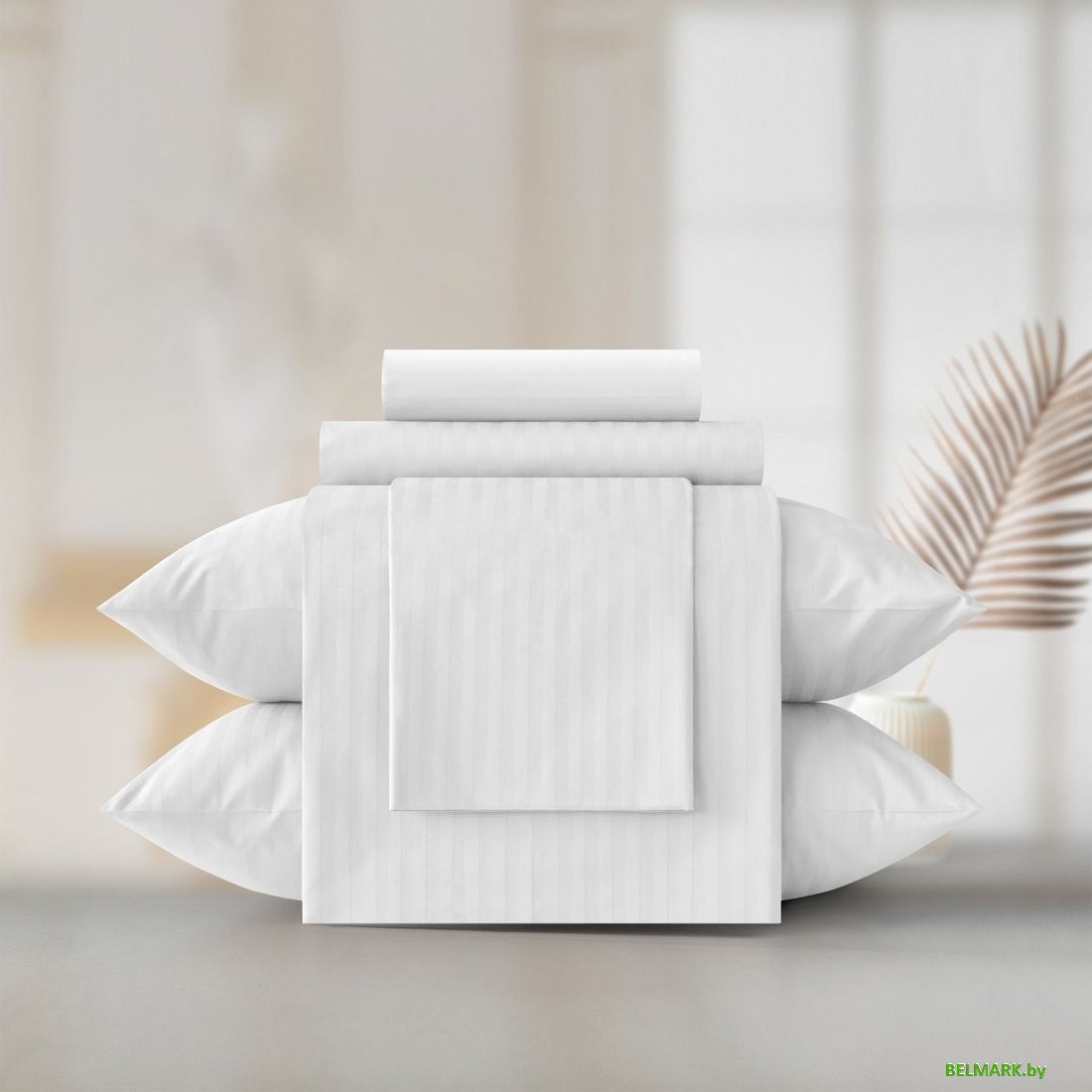 Постельное белье Verossa Stripe Семейный 929800 (50x70, 2шт, 70x70, 2шт, Royal) - фото2