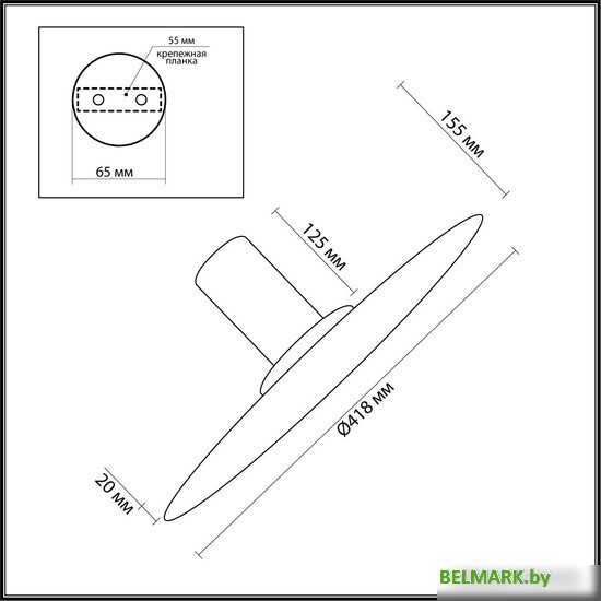 Светильник-тарелка Odeon Light Stoflake 5078/35L - фото2