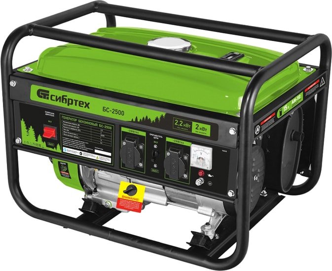 Бензиновый генератор СибрТех БС-2500 - фото