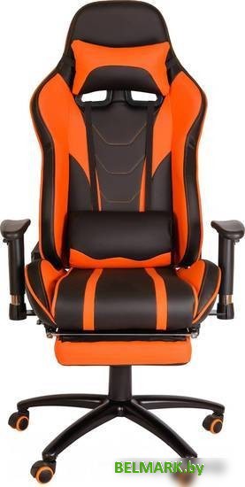 Кресло Меб-ФФ MFG-6016 (черный/оранжевый) - фото2