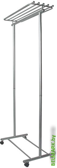 Стойка для одежды Мебелик М 9 на колесах (металлик) - фото