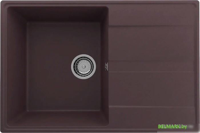 Кухонная мойка Ulgran Quartz Prima 750-06 (трюфель) - фото