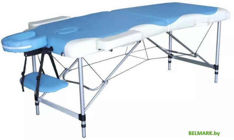 Массажный стол DFC Nirvana Elegant Deluxe TS2010-TB2 (голубой/белый) - фото
