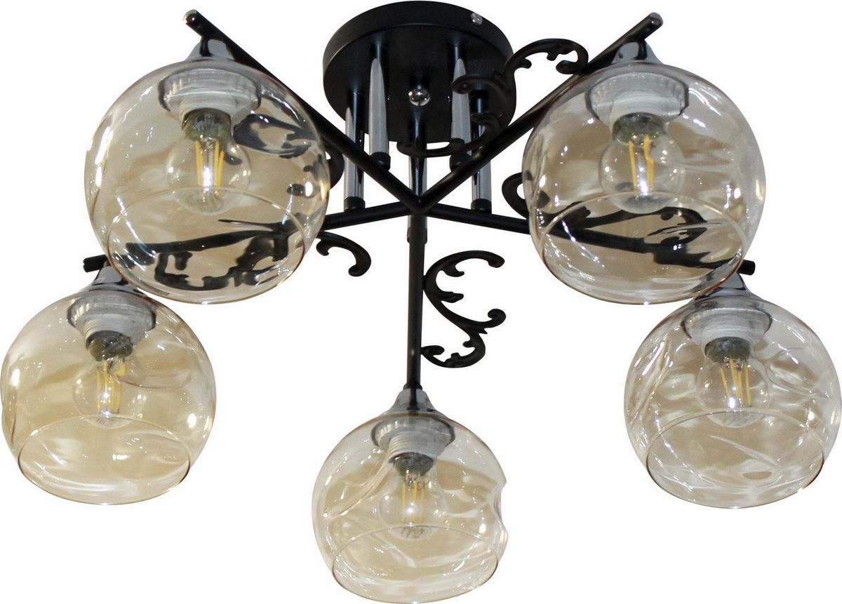 Люстра средней высоты Элетех 21277В-2/5 НПБ 01-5х60-148 Е27 1005404914 - фото2