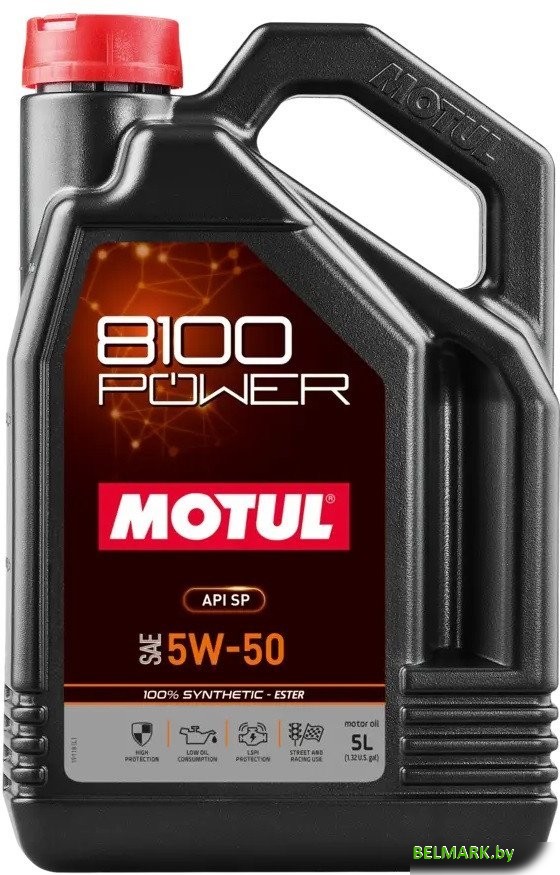 Моторное масло Motul 8100 Power 5W-50 5л - фото