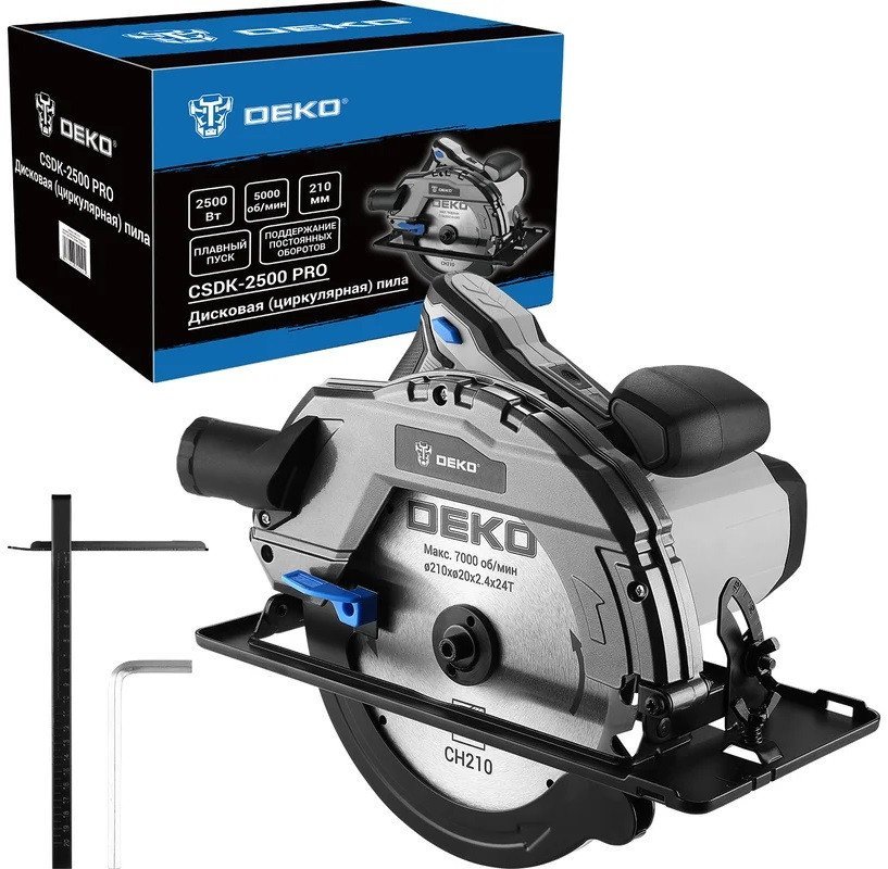 Дисковая (циркулярная) пила Deko CSDK-2500 PRO 085-1153 - фото