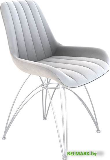 Стул Sheffilton SHT-ST37/S112 (серое облако/хром лак) - фото