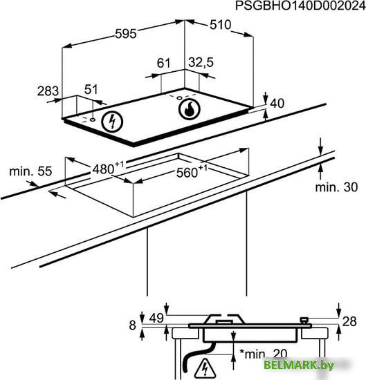 Варочная панель Electrolux EGS6436RK - фото2