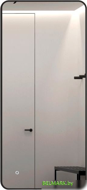 Зеркало Алмаз-Люкс Hanoi blaсk 11050s-4 (с подсветкой) - фото