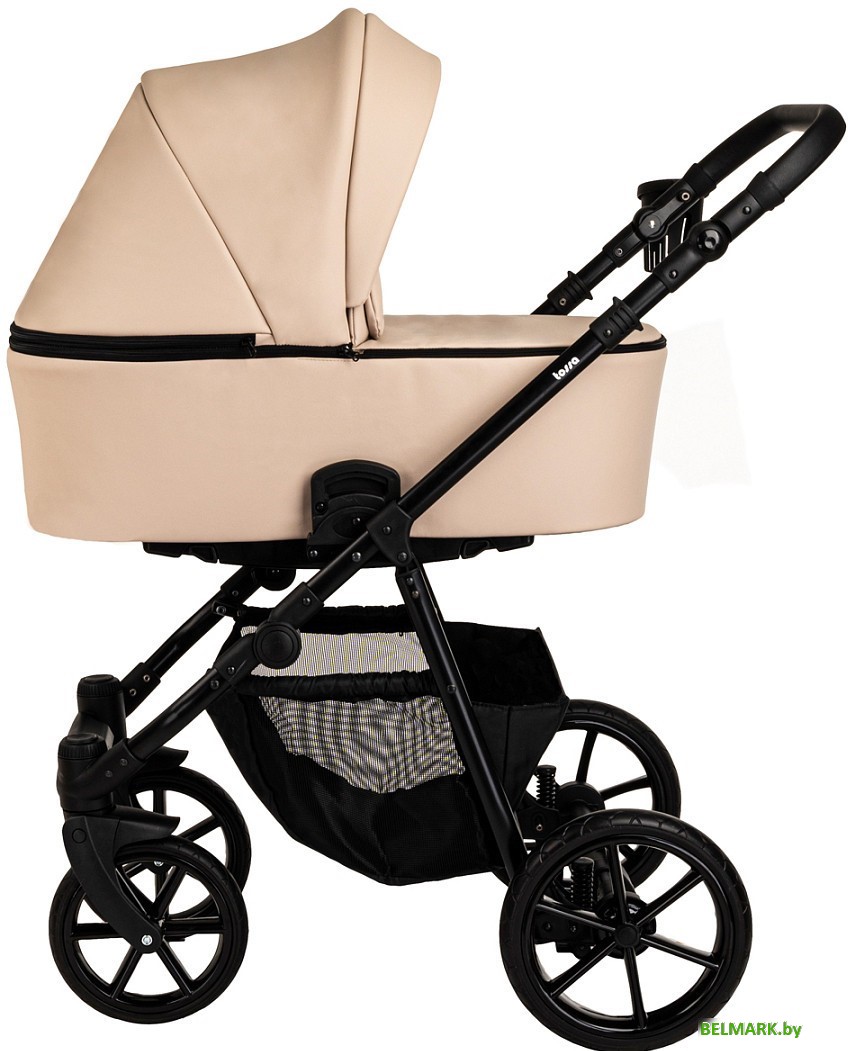 Универсальная коляска Pituso Tossa 2 в 1 (кожа, latte) - фото
