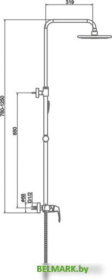 Душевая система Maxonor Pure Life PL2488-16 - фото2