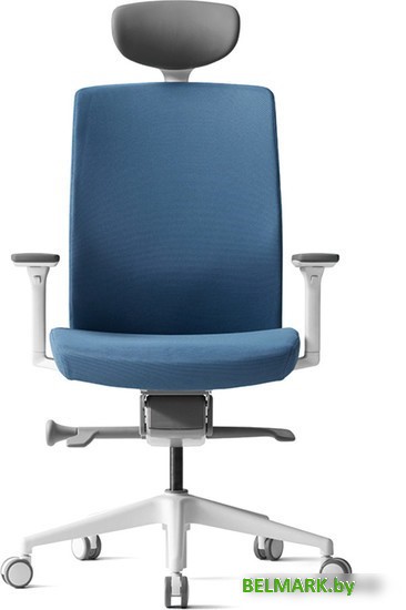 Кресло Bestuhl J2 White Pl с подголовником (голубой) - фото2