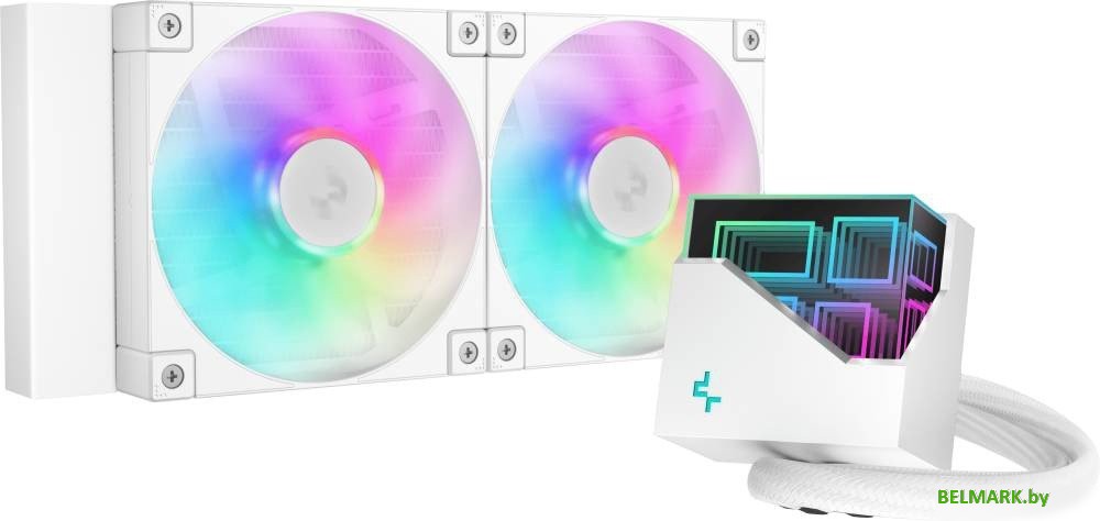 Система жидкостного охлаждения для процессора DeepCool LT240 WH ARGB R-LT240-WHAMNC-G-1 - фото