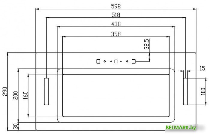 Кухонная вытяжка Schtoff Sesto 60 (нержавеющая сталь) - фото2