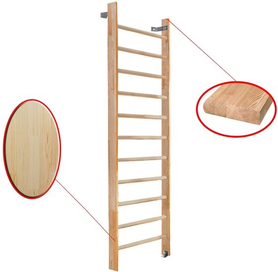 Шведская стенка (лестница) Dinamika ZSO-000074 (3x0.8, сосна) - фото2