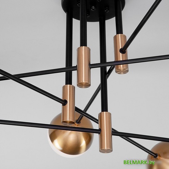 Люстра средней высоты Евросвет Nuvola 70129/8 латунь - фото2