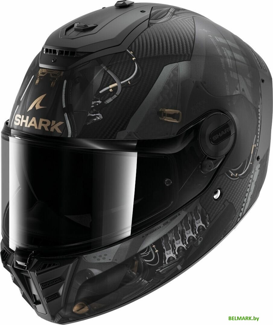 Мотошлем Shark Spartan Rs Carbon Xbot Mat (р. XL, карбон/черный матовый/бронзовый) - фото