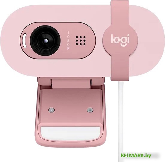 Веб-камера Logitech Brio 100 (розовый) - фото