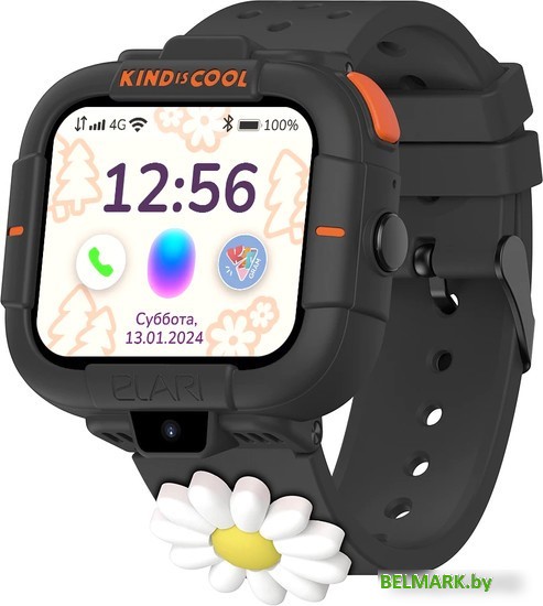 Детские умные часы Elari KidPhone MB (черный) - фото