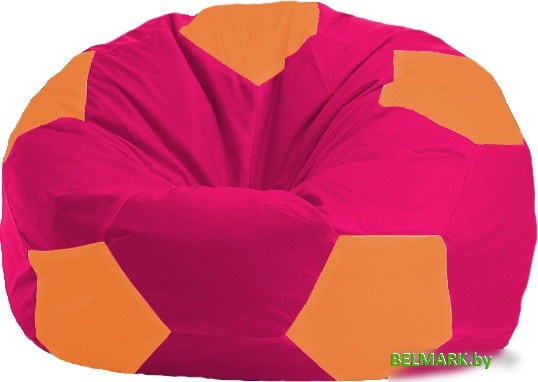 Кресло-мешок Flagman Мяч Стандарт М1.1-388 (малиновый/оранжевый) - фото