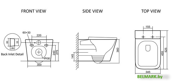 Унитаз подвесной SantiLine SL-5027MB - фото2
