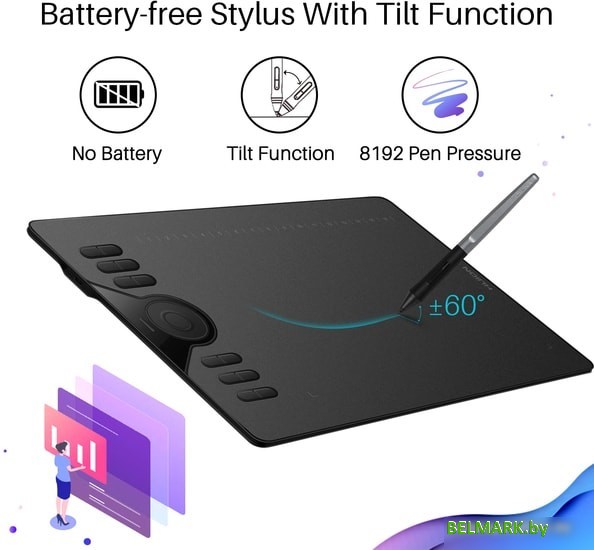 Графический планшет Huion HS610 - фото2