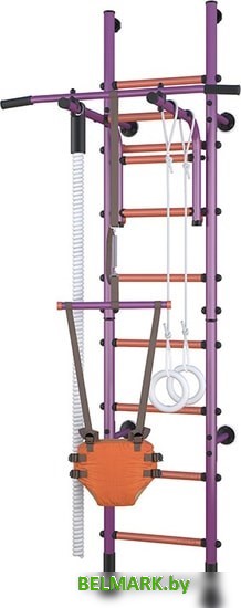 Детский спортивный комплекс Polini Kids Sport Neo враспор (фиолетовый) - фото2