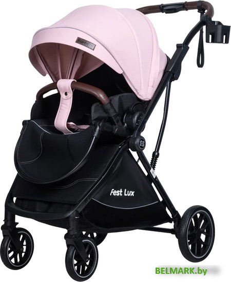 Коляска прогулочная «книга» Farfello Fest Lux FL-2 (розовый) - фото