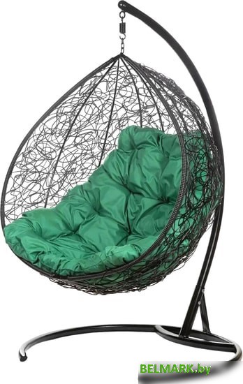 Подвесное кресло BiGarden Gemini (черный/зеленый) - фото