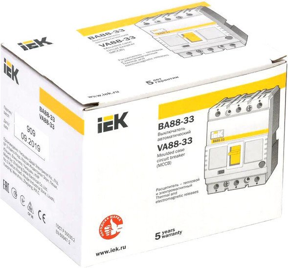 Выключатель автоматический IEK ВА 88-33 3п 160А 35кА С SVA20-3-0160 - фото2