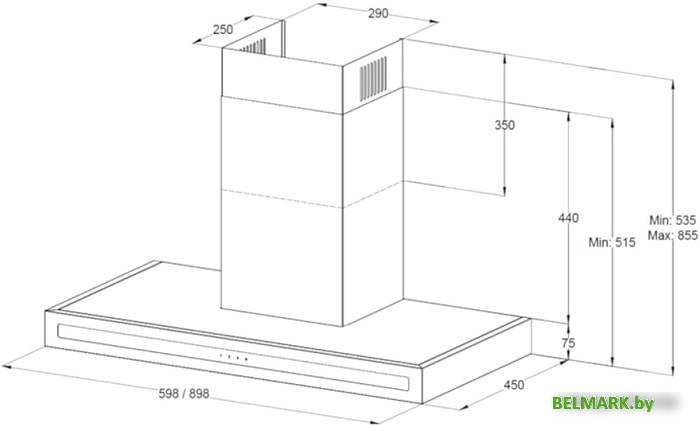 Кухонная вытяжка Korting KHC 6877 N - фото2