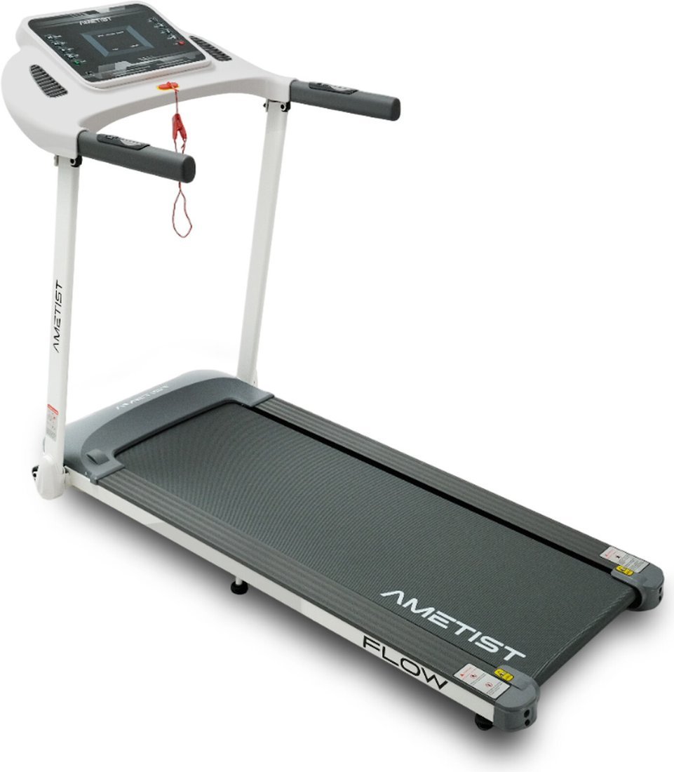 Электрическая беговая дорожка AMETIST Flow White/Gray - фото
