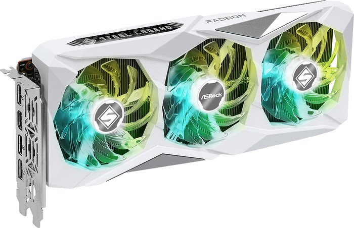 Видеокарта ASRock Radeon RX 7600 Steel Legend 8GB OC RX7600 SL 8GO - фото