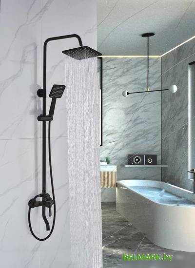 Душевая система Boch Mann Eco Quadro Black BM8427 - фото2