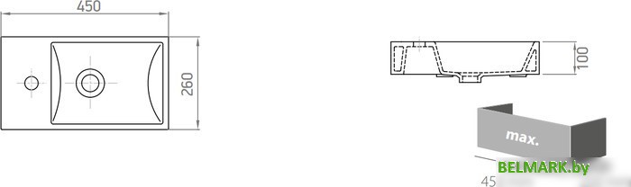 Умывальник Lapino Minos 4757 - фото2