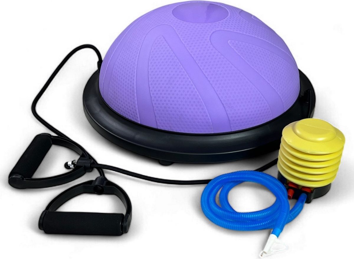 Балансир Calviano Bosu Ball 46 см (фиолетовый) - фото2