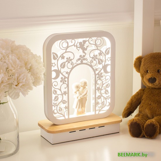 Настольная лампа Home Light Астерия F034-1 (белый) - фото