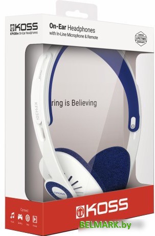 Наушники KOSS KPH30i (белый/синий) - фото2