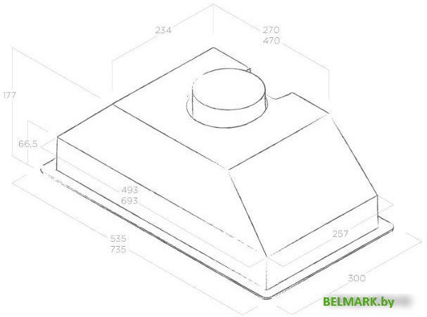 Кухонная вытяжка Elica Era C WH/A/72 - фото2