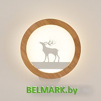 Бра Home Light Астерия C053-5 (дерево/белый) - фото2