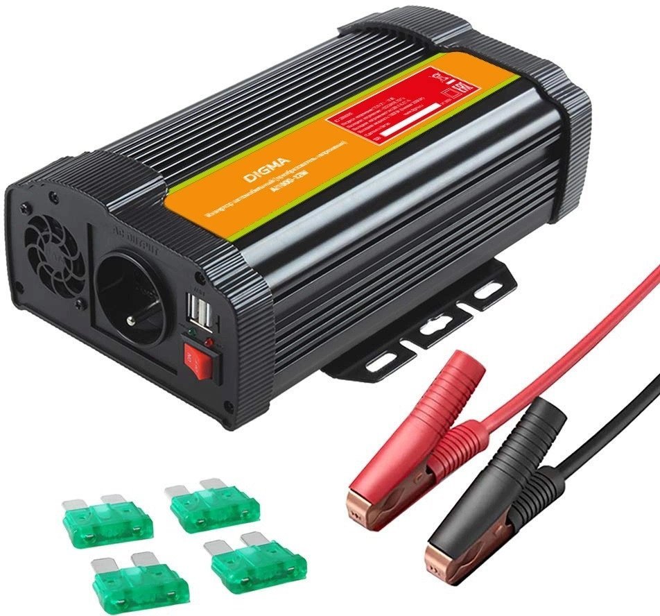 Автомобильный инвертор Digma AI1000-12W - фото