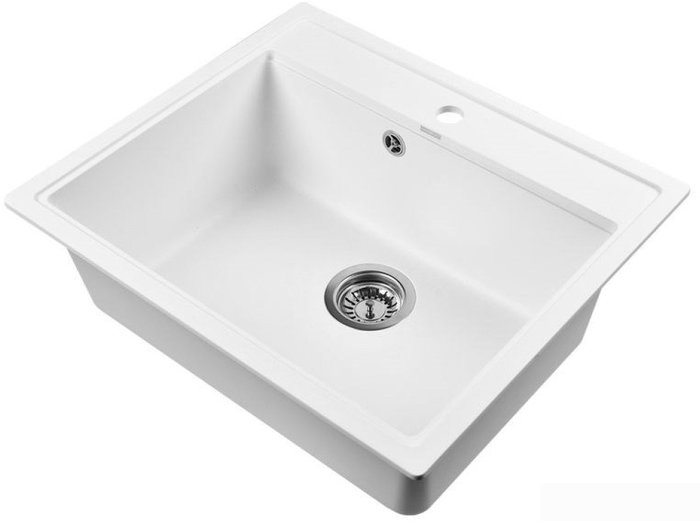 Кухонная мойка Wisent 600-28W (с сифоном GER013) - фото2