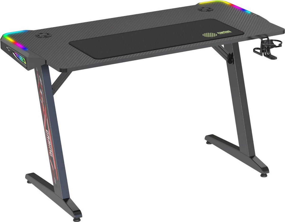 Геймерский стол CACTUS CS-GTZ-BK-RGB - фото