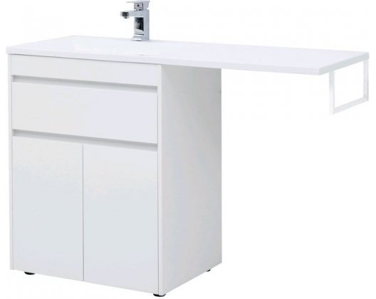 Aquanet Тумба под умывальник Токио 68 00237746 (левая, белый) - фото2