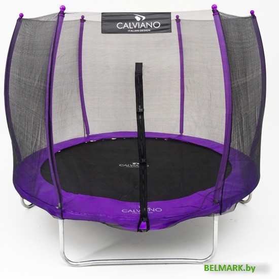 Батут Calviano Outside Master Purple 312 см - 10ft (внешняя сетка, с лестницей) - фото2