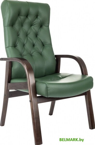 Офисное кресло Бюрократ T-9928WALNUT-CF/GN (зеленый) - фото