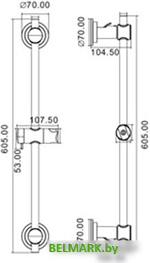 Душевая штанга Gerhans K24017 - фото2