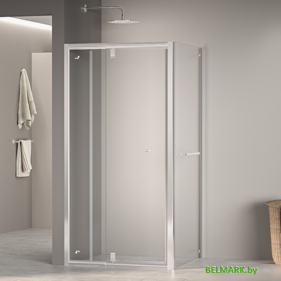 Душевой уголок RGW PA-32-1 (PA-02 + Z-060-1) 410832199-011 90x90 (хром/прозрачное стекло) - фото