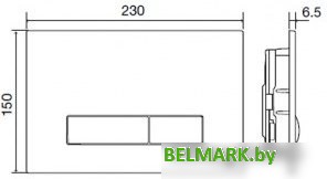 Панель смыва OLI Glam 139187 (черный soft touch) - фото2